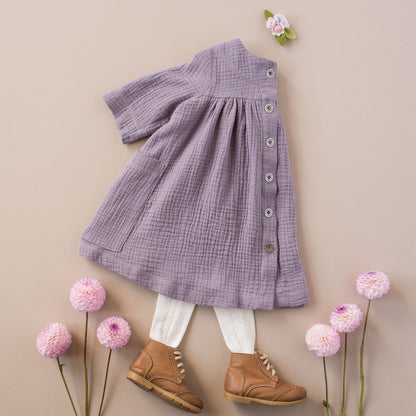 Paige Dress in Pink, Beige or Mauve | Echoes of Autumn | MTO