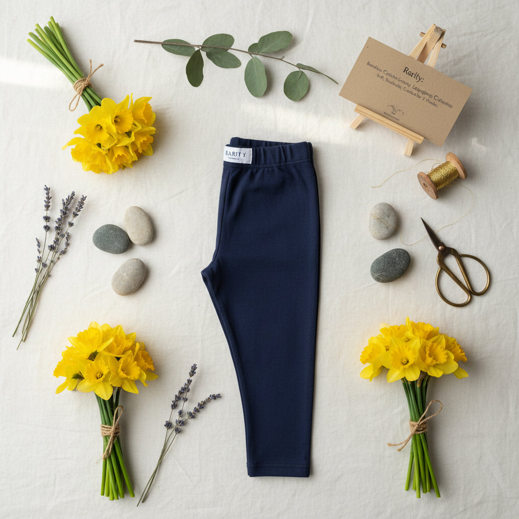 one pair of navy leggings