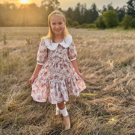 Celeste, Wildflower Ruffle Dress | Echoes of Autumn | MTO