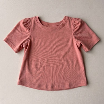 Essential Girly Puff Tee — Bamboo Cotton | Spring Bloom