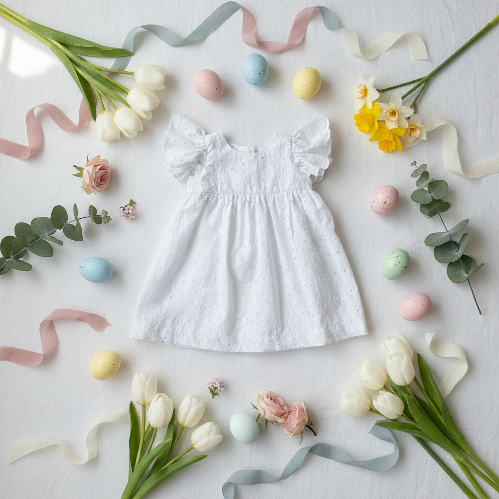 Joy Dress — Easter Flatlay