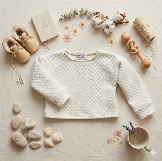 quilted sweater and coordinates